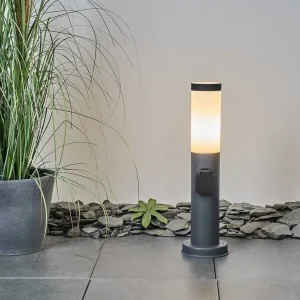 hofstein Balises Lumineuses>Borne Lumineuse Sessa Anthracite, 1 Lumiere