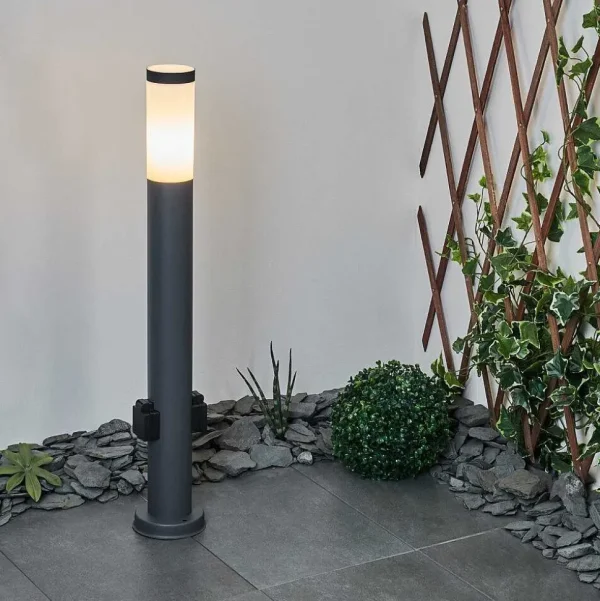 hofstein Balises Lumineuses>Borne Lumineuse Sessa Anthracite, 1 Lumiere