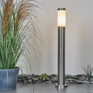 hofstein Balises Lumineuses>Borne Lumineuse Sessa Nickel Mat, 1 Lumiere