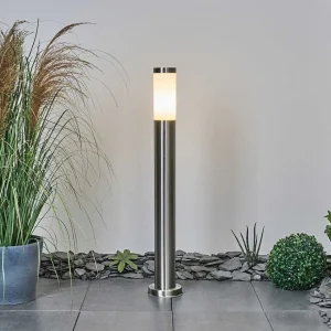 hofstein Balises Lumineuses>Borne Lumineuse Sessa Nickel Mat, 1 Lumiere