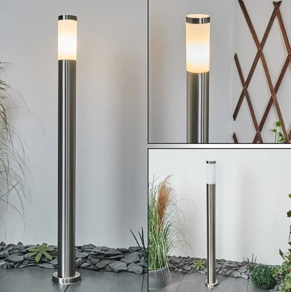 hofstein Balises Lumineuses>Borne Lumineuse Sessa Nickel Mat, 1 Lumiere