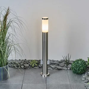 hofstein Balises Lumineuses>Borne Lumineuse Sessa Nickel Mat, 1 Lumiere