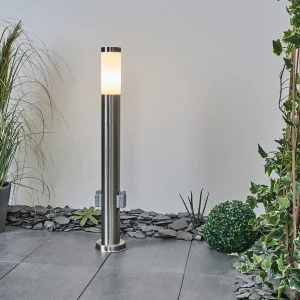 hofstein Balises Lumineuses>Borne Lumineuse Sessa Nickel Mat, 1 Lumiere