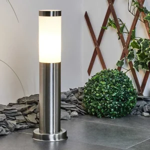 hofstein Balises Lumineuses>Borne Lumineuse Sessa Nickel Mat, 1 Lumiere