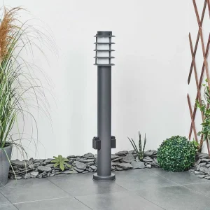 hofstein Luminaires Extérieurs Avec Prise>Borne Lumineuse Tunes Anthracite, 1 Lumiere