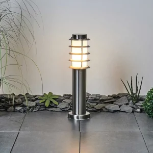 hofstein Balises Lumineuses>Borne Lumineuse Tunes Nickel Mat, 1 Lumiere