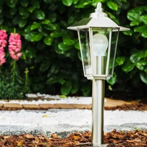 hofstein Lampes De Jardin>Borne Moskau Acier Inoxydable, 1 Lumiere