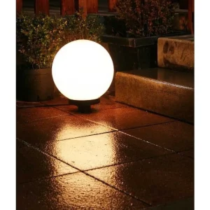 hofstein Balises Lumineuses>Boule Lumineuse De Jardin 20 Cm Blanc, 1 Lumiere