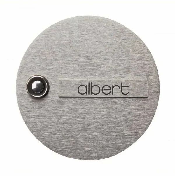 Luminaires Albert Leuchten Divers>Bouton De Sonnette Albert 945 Acier Inoxydable