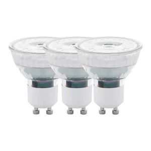 Luminaires Eglo Ampoules Led>Eglo 3X Led Gu10 4,5 Watt 2700 Kelvin 345 Lumen