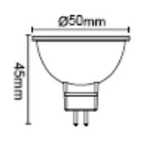 Luminaires Globo Lighting Ampoules Gu5.3>Globo Led Gu5,3 2 Watt 200 Lumen 3000 Kelvin