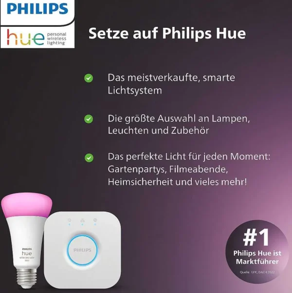 Luminaires Philips Luminaires Extérieurs Connectes>Guirlande Philips Hue Festavia Led Noir, 500 Lumieres, Changeur De Couleurs