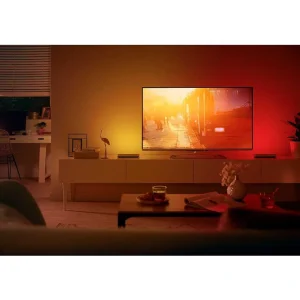 Luminaires Philips Philips Hue>Kit De Base Double Philips Hue Ambiance White & Color Play Lightbar Led Noir, Blanc, 2 Lumieres, Changeur De Couleurs