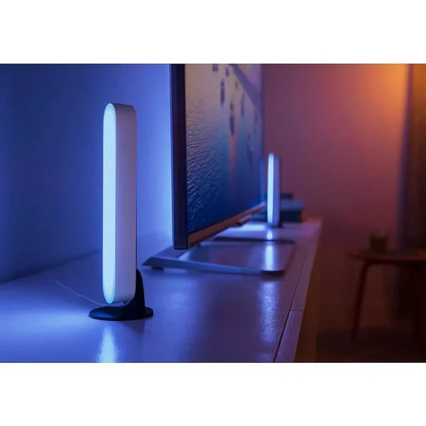 Luminaires Philips Philips Hue>Kit De Base Double Philips Hue Ambiance White & Color Play Lightbar Led Noir, Blanc, 2 Lumieres, Changeur De Couleurs