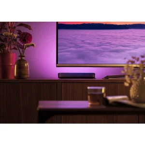 Luminaires Philips Philips Hue>Kit De Base Double Philips Hue Ambiance White & Color Play Lightbar Led Noir, 2 Lumieres, Changeur De Couleurs