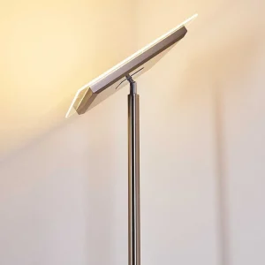 hofstein Lampadaires Et Lampadaires A Vasque>Lampadaire A Vasque Veteli Led Acier Inoxydable, 2 Lumieres