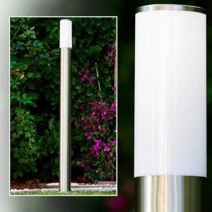 hofstein Balises Lumineuses>Lampadaire Caserta Acier Inoxydable, 1 Lumiere