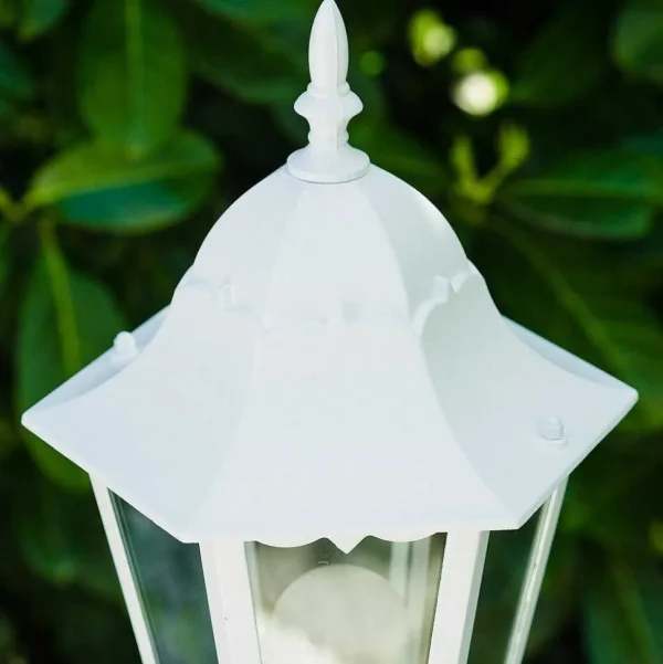 hofstein Balises Lumineuses>Lampadaire Exterieur Bristol Blanc, 1 Lumiere