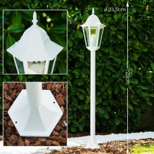 hofstein Balises Lumineuses>Lampadaire Exterieur Bristol Blanc, 1 Lumiere