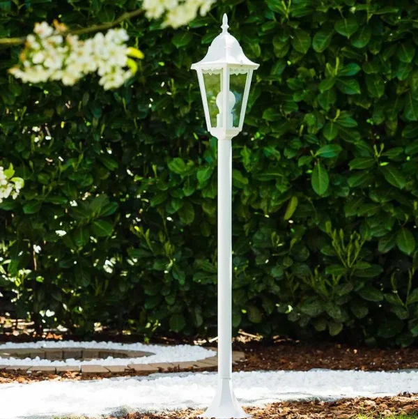 hofstein Balises Lumineuses>Lampadaire Exterieur Bristol Blanc, 1 Lumiere