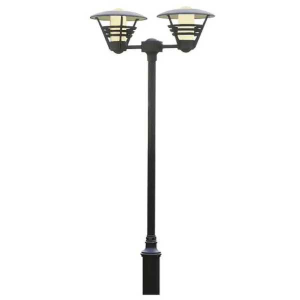 Luminaires Konstsmide Divers>Lampadaire Exterieur Konstsmide Gemini Noir, 2 Lumieres