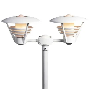 Luminaires Konstsmide Divers>Lampadaire Exterieur Konstsmide Gemini Blanc, 2 Lumieres