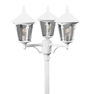 Luminaires Konstsmide Divers>Lampadaire Exterieur Konstsmide Virgo Blanc, 3 Lumieres