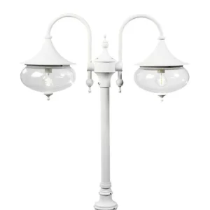 Luminaires Konstsmide Divers>Lampadaire Exterieur Konstsmide Libra Blanc, 2 Lumieres