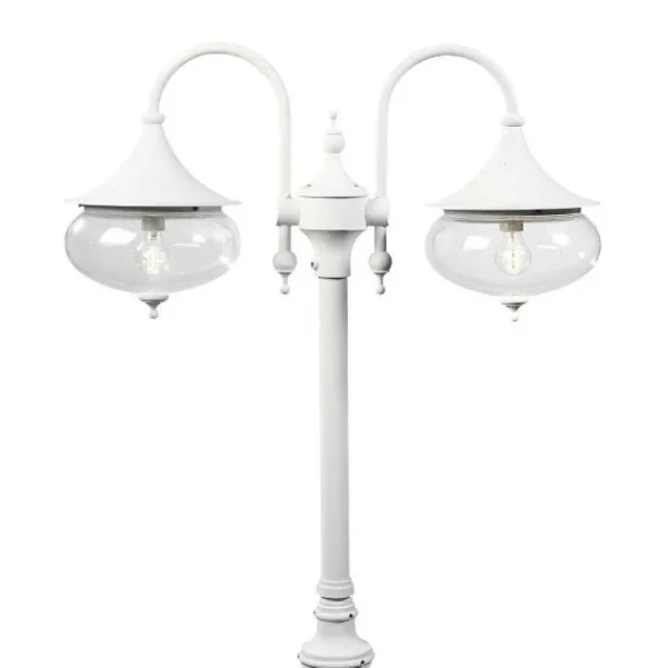 Luminaires Konstsmide Divers>Lampadaire Exterieur Konstsmide Libra Blanc, 2 Lumieres