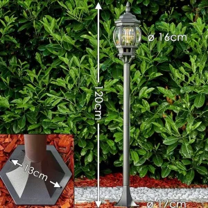 hofstein Balises Lumineuses>Lampadaire Exterieur Lentua Noir, 1 Lumiere