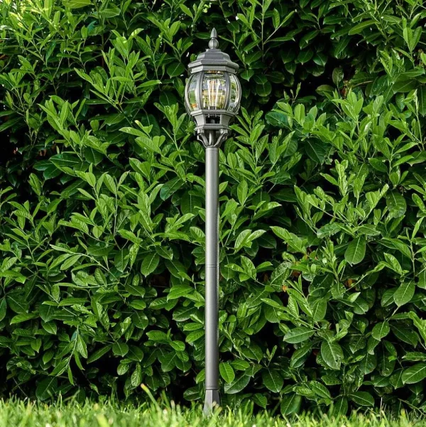 hofstein Balises Lumineuses>Lampadaire Exterieur Lentua Noir, 1 Lumiere