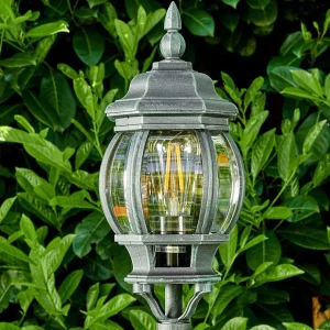 hofstein Balises Lumineuses>Lampadaire Exterieur Lentua Vert, Noir, 1 Lumiere