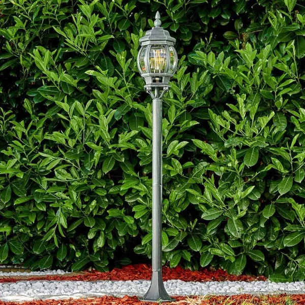 hofstein Balises Lumineuses>Lampadaire Exterieur Lentua Vert, Noir, 1 Lumiere