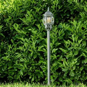 hofstein Balises Lumineuses>Lampadaire Exterieur Lentua Vert, Noir, 1 Lumiere