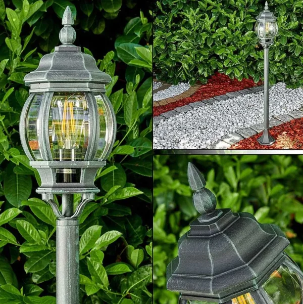 hofstein Balises Lumineuses>Lampadaire Exterieur Lentua Vert, Noir, 1 Lumiere