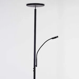 hofstein Lampadaires Et Lampadaires A Vasque>Lampadaire Wonsbek Led Noir, 2 Lumieres