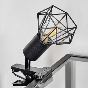 hofstein Lampes À Poser>Lampe A Clipper Baripada Noir, 1 Lumiere