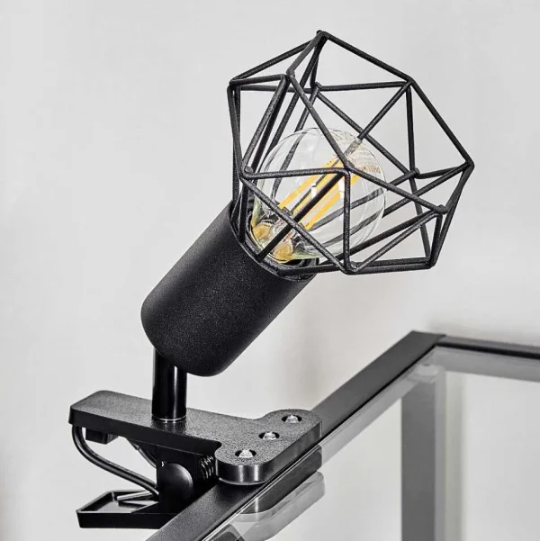 hofstein Lampes À Poser>Lampe A Clipper Baripada Noir, 1 Lumiere