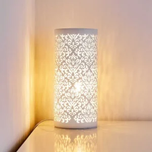 hofstein Luminaires Orientaux>Lampe A Poser Aberjona Blanc, 1 Lumiere