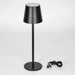 hofstein Lampes Rechargeables Et Lampes À Piles>Lampe A Poser Allen Led Noir, 1 Lumiere