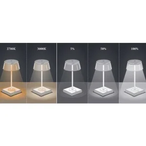 Luminaires Konstsmide Lampes Rechargeables Et Lampes À Piles>Lampe A Poser Konstsmide Scilla Led Noir, 1 Lumiere