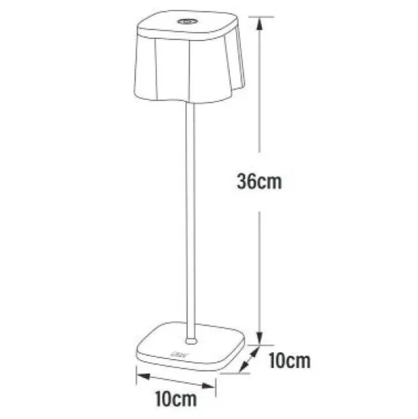 Luminaires Konstsmide Lampes Rechargeables Et Lampes À Piles>Lampe A Poser Konstsmide Nice Led Noir, 5 Lumieres