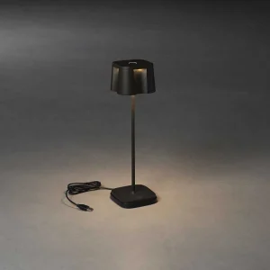 Luminaires Konstsmide Lampes Rechargeables Et Lampes À Piles>Lampe A Poser Konstsmide Nice Led Noir, 5 Lumieres