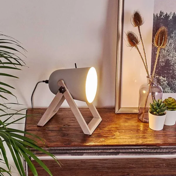 hofstein Lampes À Poser>Lampe A Poser Novilly Bois Clair, 1 Lumiere