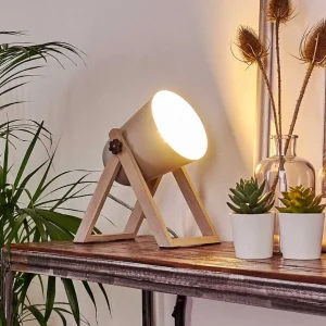 hofstein Lampes À Poser>Lampe A Poser Novilly Bois Clair, 1 Lumiere