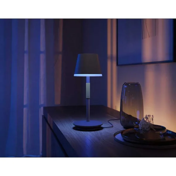 Luminaires Philips Lampes Rechargeables Et Lampes À Piles>Lampe A Poser Philips Hue Go Led Gris, Noir, 1 Lumiere, Changeur De Couleurs