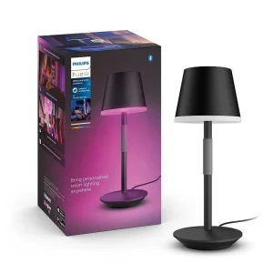 Luminaires Philips Lampes Rechargeables Et Lampes À Piles>Lampe A Poser Philips Hue Go Led Gris, Noir, 1 Lumiere, Changeur De Couleurs