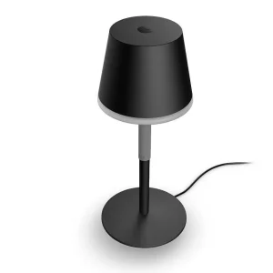 Luminaires Philips Lampes Rechargeables Et Lampes À Piles>Lampe A Poser Philips Hue Go Led Gris, Noir, 1 Lumiere, Changeur De Couleurs