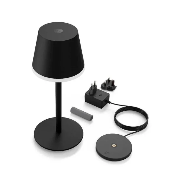 Luminaires Philips Lampes Rechargeables Et Lampes À Piles>Lampe A Poser Philips Hue Go Led Gris, Noir, 1 Lumiere, Changeur De Couleurs