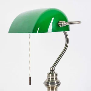 hofstein Lampes À Poser>Lampe De Banquier Havsta Vieux Laiton, 1 Lumiere